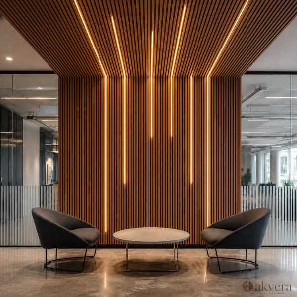 Oakvera Signature Acoustic Slat Panels. (2.75x1.10m)