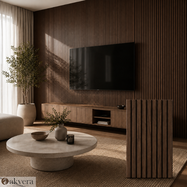 Oakvera Signature Acoustic Slat Panels. (2.75x1.10m)