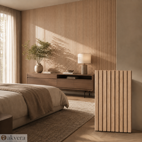Oakvera Signature Acoustic Slat Panels. (2.75x1.10m)