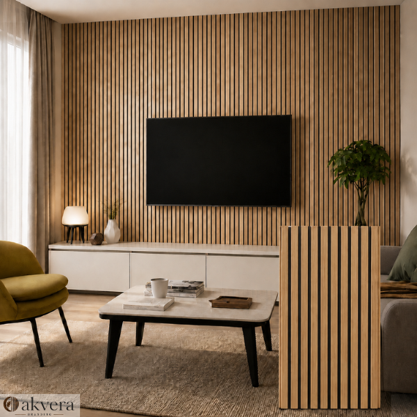Oakvera Signature Acoustic Slat Panels. (2.75x1.10m)