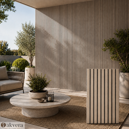 Oakvera Signature Acoustic Slat Panels. (2.75x1.10m)